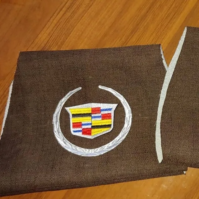 Cap front embroidery